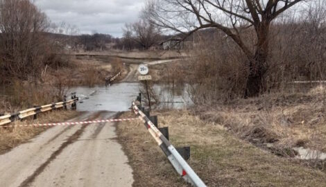 В Мордовии первый мост оказался под водой из-за весеннего паводка