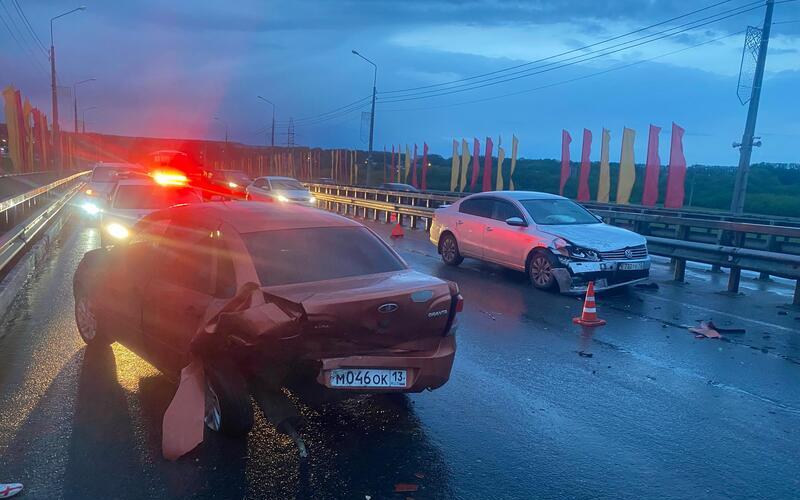 Авария на мосту через Инсар в Саранске: пострадала пассажирка