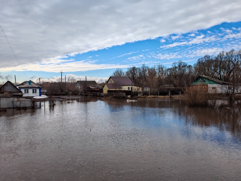 Паводок в Рузаевском районе пошел на спад: уровень воды в реке Инсар начал снижаться